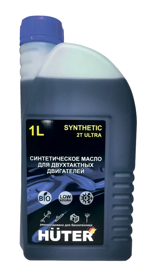 Масло 2Т ULTRA синтетическое для двухтактных двигателей, для техники Huter, 1л. 73/8/3/3