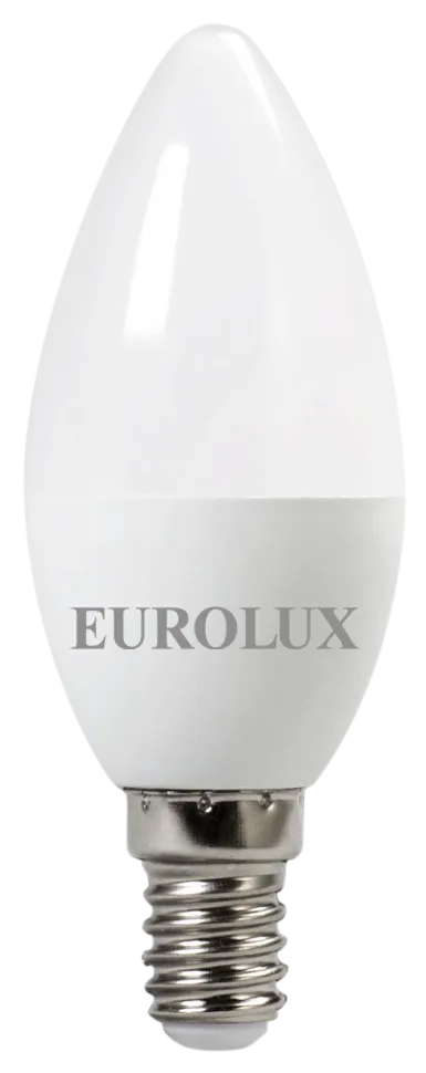 Лампа светодиодная EUROLUX LL-E-C37-5W-230-4K-E14 76/2/3
