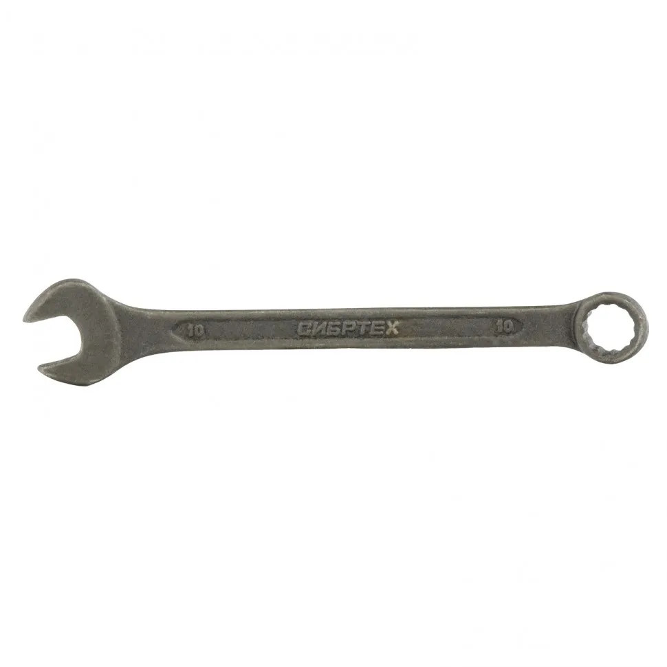 Ключ комбинированый,10 мм, CrV, фосфатированный, ГОСТ 16983// Сибртех 14905