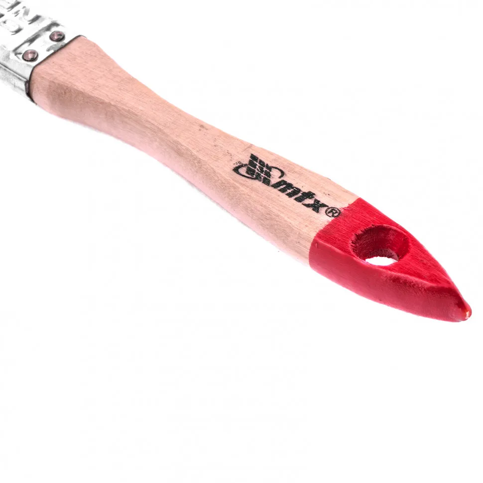 Кисть плоская "Стандарт" 3/4" (20 мм), натуральная щетина, деревянная ручка// MTX 82515