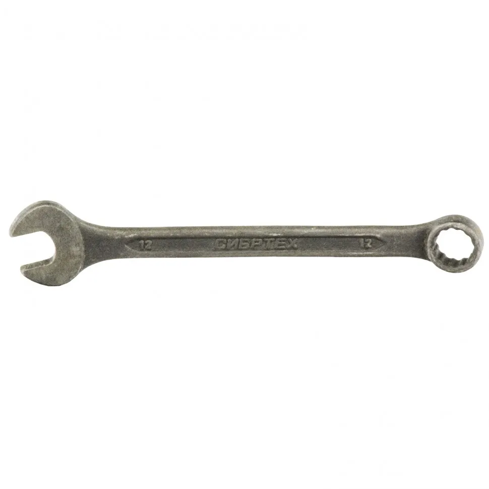 Ключ комбинированый,12 мм, CrV, фосфатированный, ГОСТ 16983// Сибртех 14907