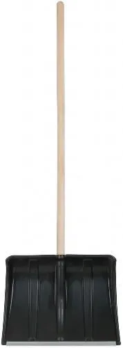 Лопата для уборки снега "Ледо" пластиковая, деревянный черенок 495х375x1320 мм 68101 КУРС
